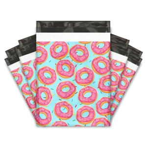 10x13 Extra Thick Heavy Duty Donut Designer Poly Mailers Shipping Envelopes Premium Printed Bags