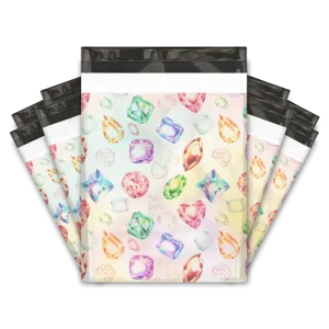 10x13 Gems & Diamonds Designer Poly Mailers Shipping Envelopes Premium Printed Bags