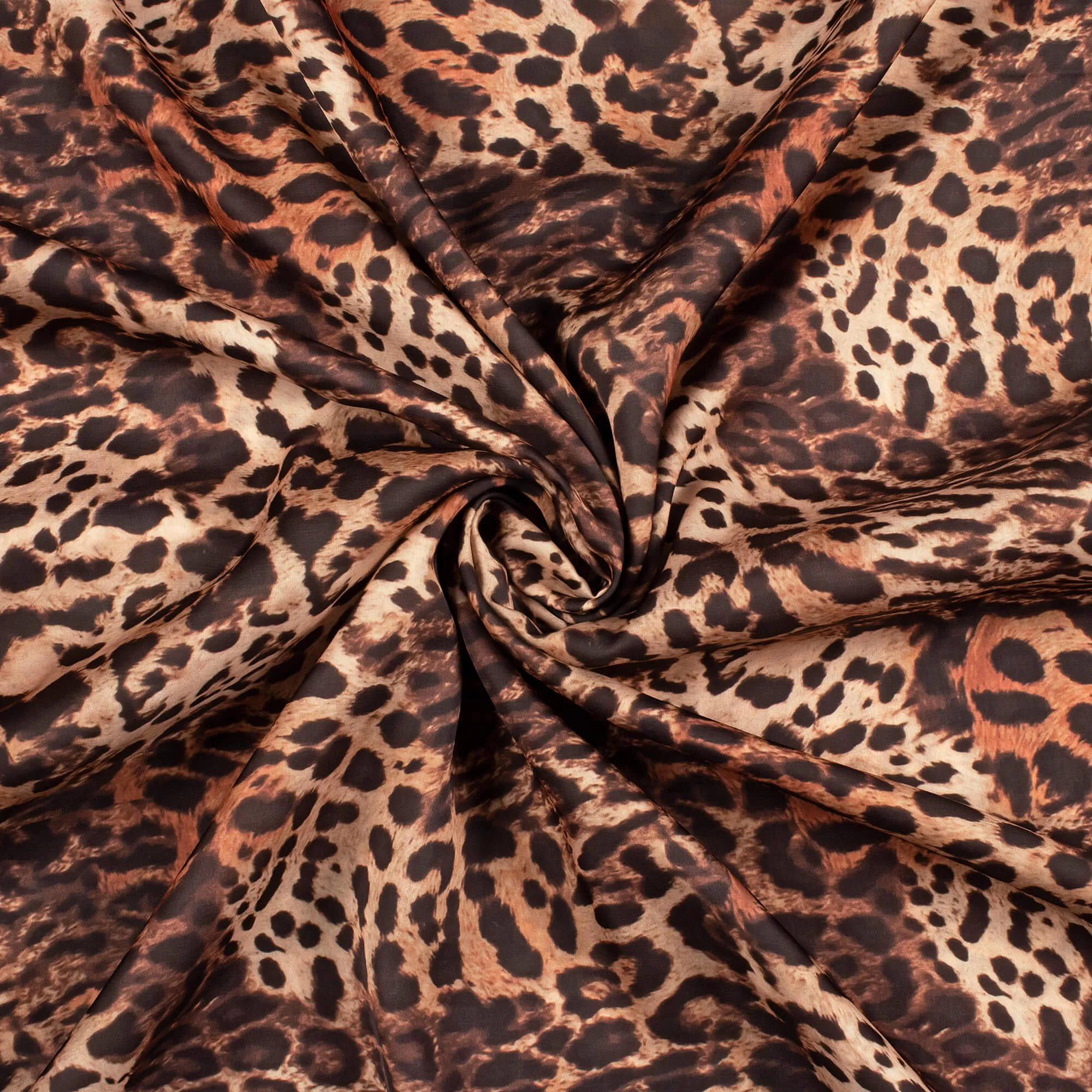 Bestselling Leopard Digital Print Imported Satin Fabric