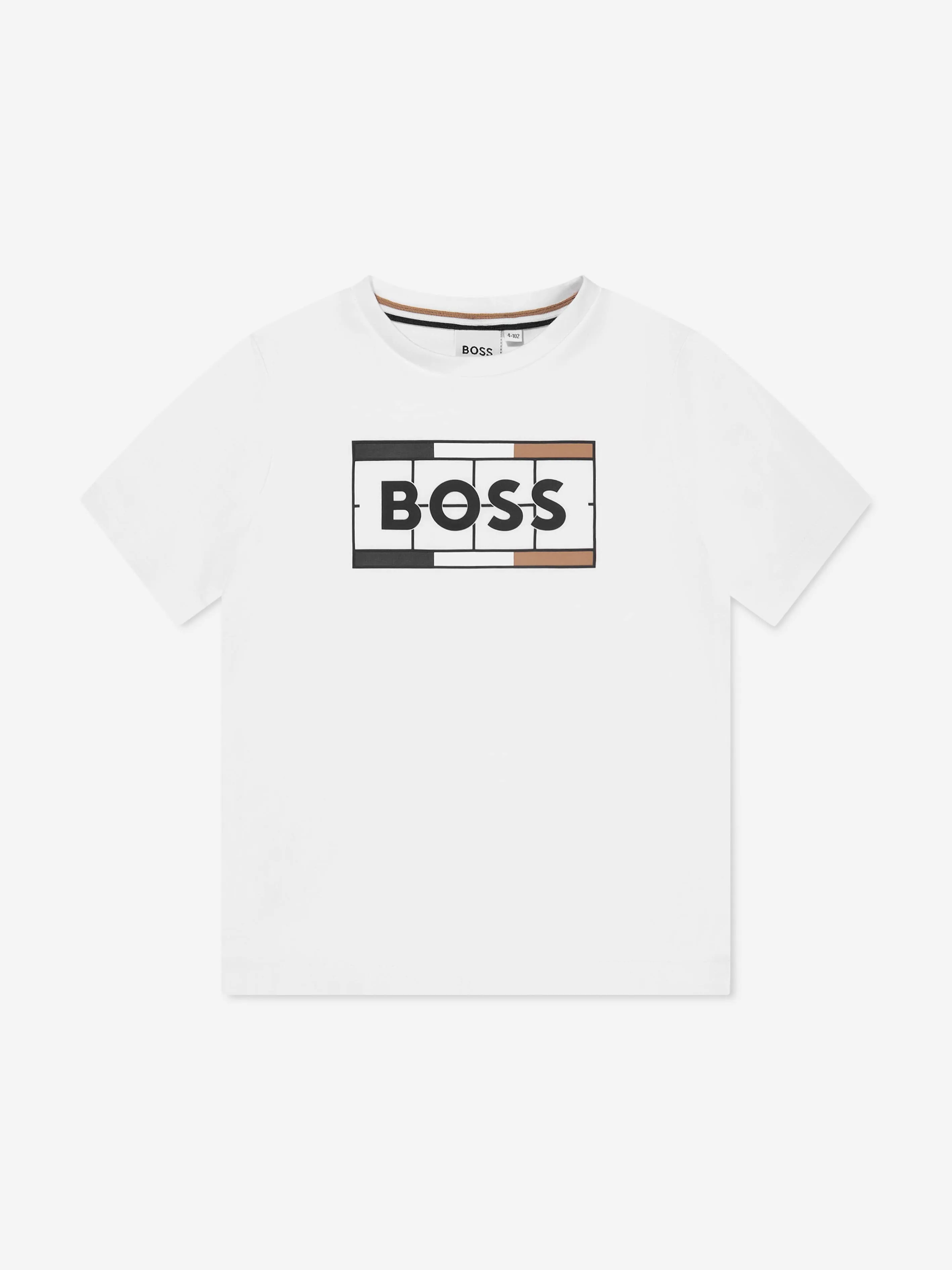 BOSS Boys T-Shirt And Shorts Set in White