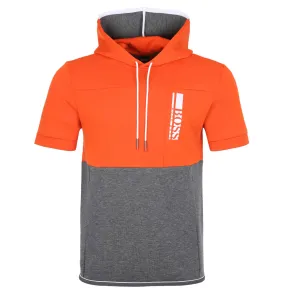 BOSS Swoody 1 Sweatshirt in Grey and Orange