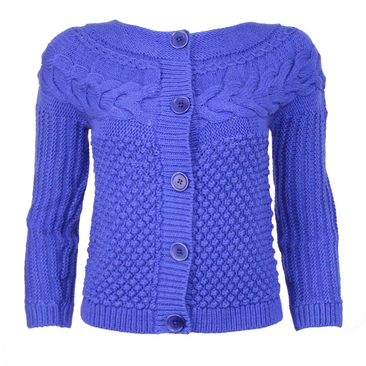 Cable Top Sweater in Bohemian Blue