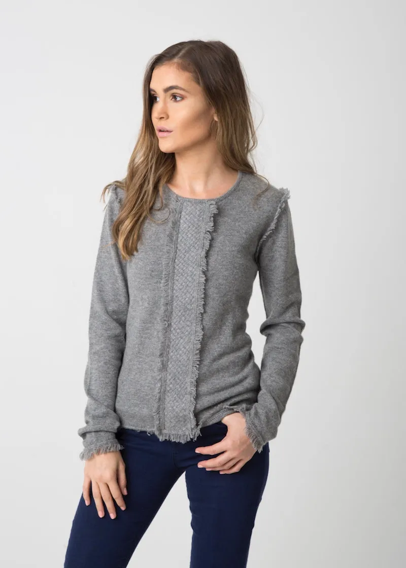 COCO Classic Tuxedo Sweater - Mid Gray