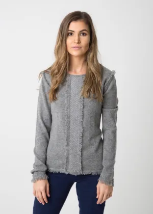 COCO Classic Tuxedo Sweater - Mid Gray