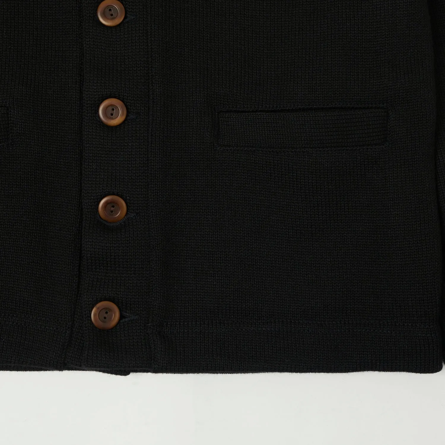 Dehen 1920 Classic Cardigan - Black