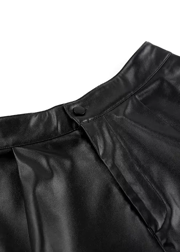 Dorothy High-Waisted Eco Leather Shorts