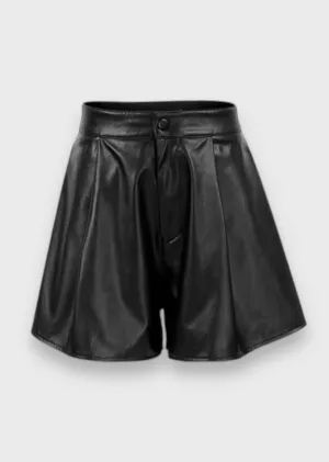 Dorothy High-Waisted Eco Leather Shorts