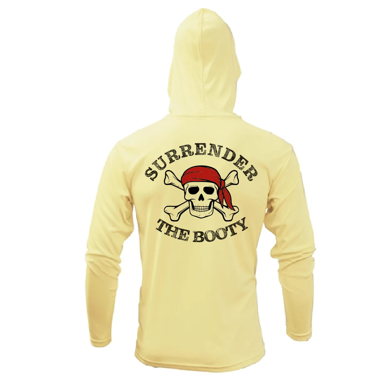 Florida Freshwater Born "Surrender The Booty" Men's Long Sleeve UPF 50  Dry-Fit Hoodie