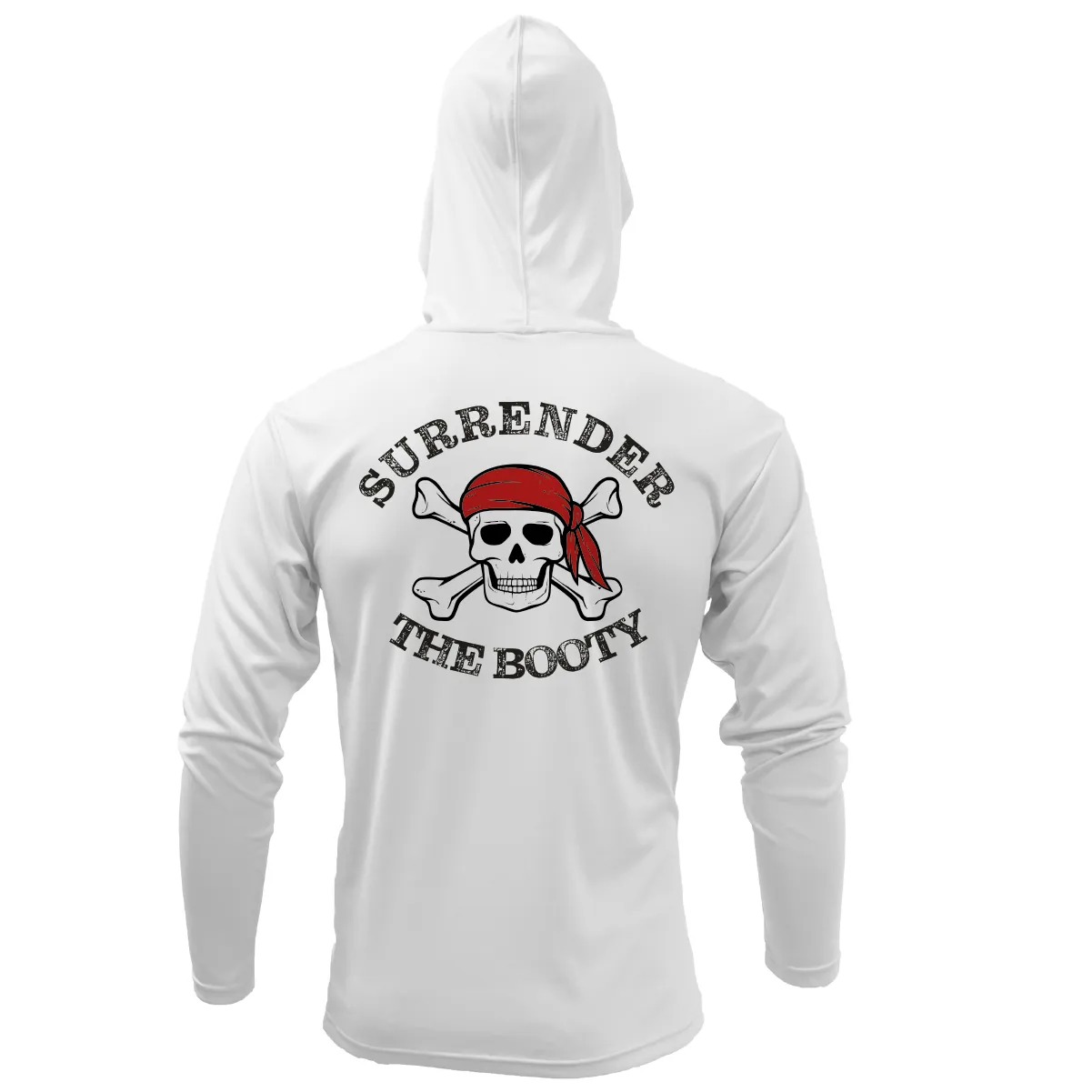 Florida Freshwater Born "Surrender The Booty" Men's Long Sleeve UPF 50  Dry-Fit Hoodie