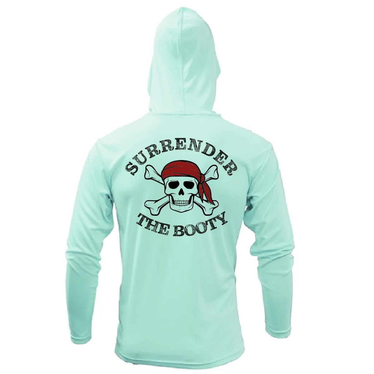 Florida Freshwater Born "Surrender The Booty" Men's Long Sleeve UPF 50  Dry-Fit Hoodie