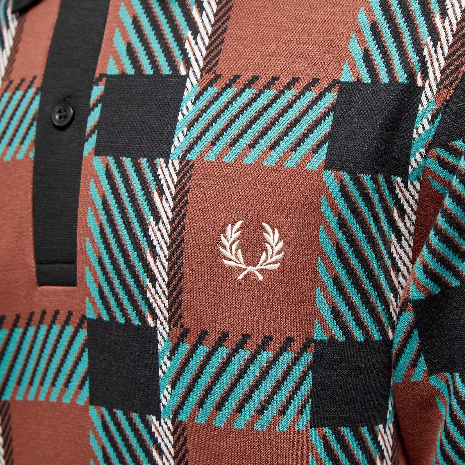 Fred Perry Llitch Tartan Polo, Brown