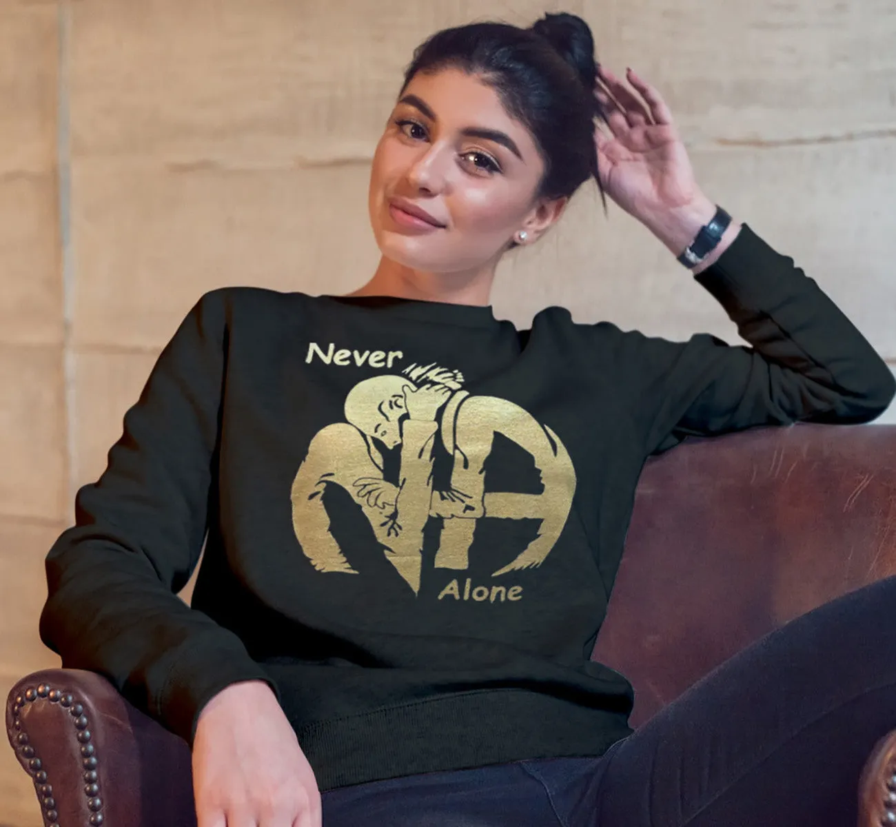 Hugs Never Alone Sweatshirt