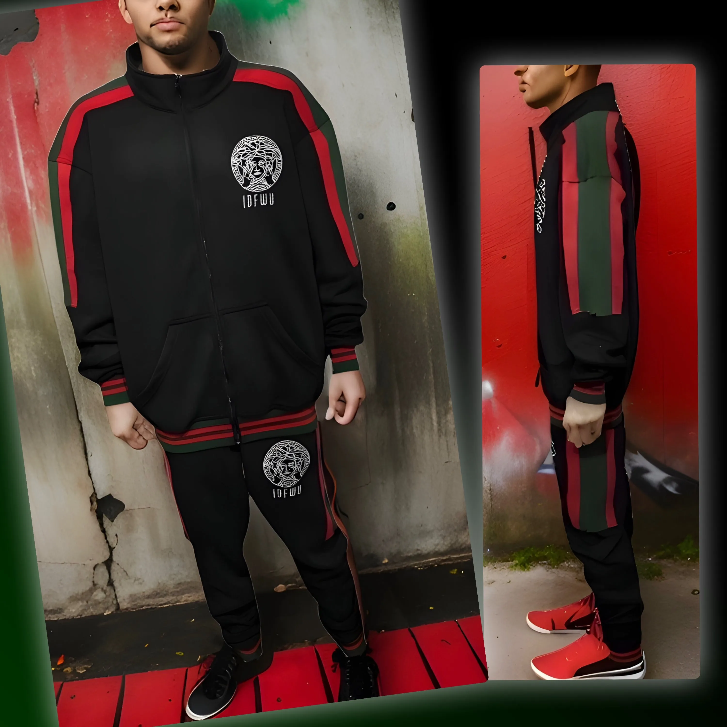 ^IDFWU V3R$@C3^ (STYLE) LUXURY ZIP UP TRACK SUITS (CUT & SEW)