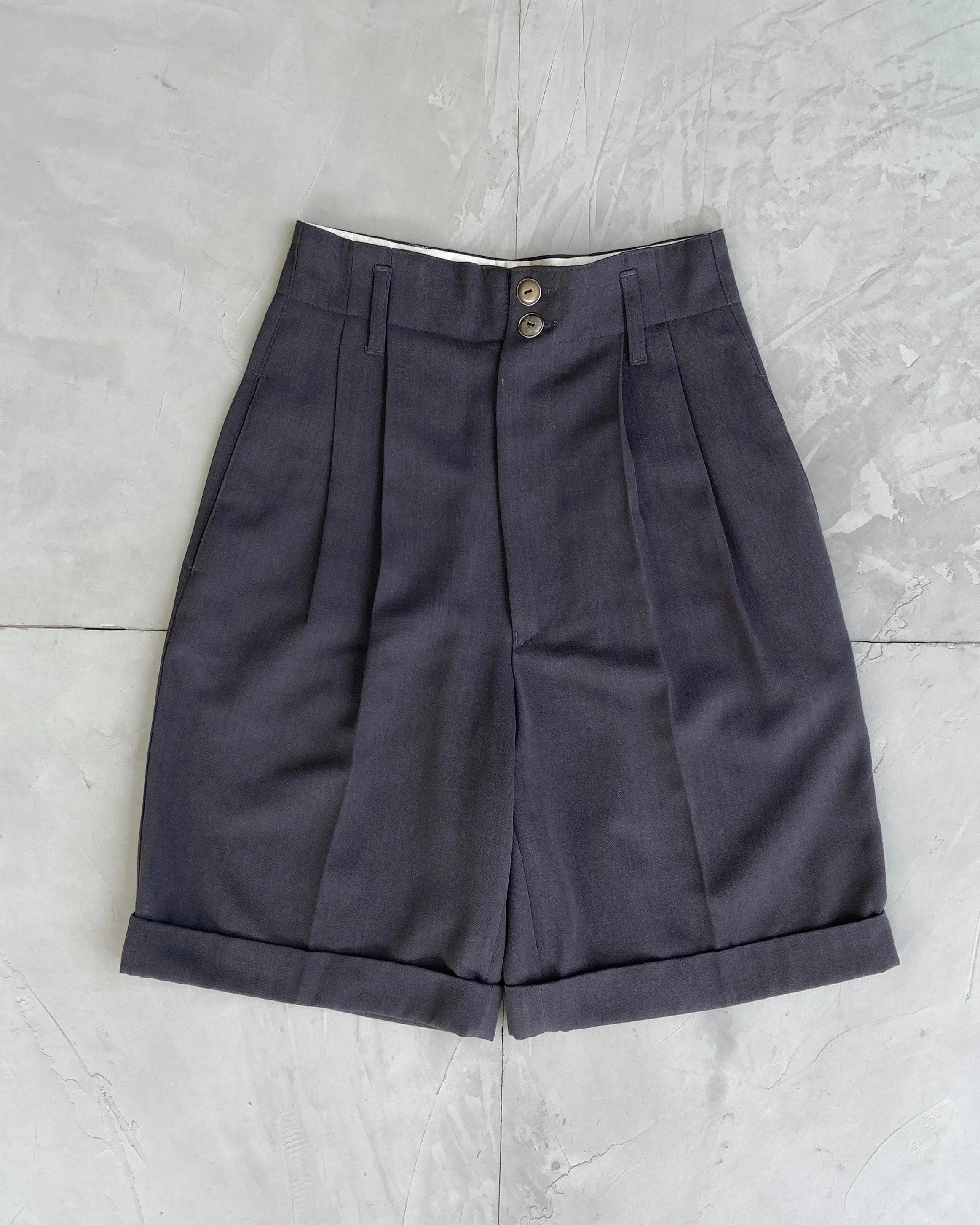 JUNIOR GAULTIER PLEATED BERMUDA SHORTS - M