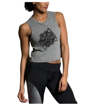 Last Chance! Onzie Hot Yoga Muscle Tank 3019  Mandala Grey