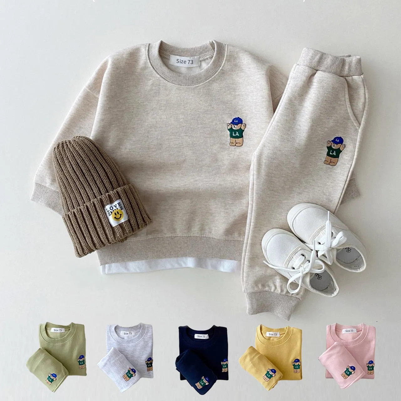 Little LA Bear Sweatshirt Jogger Pants Set