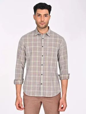 Men Checked Full Sleeve Cotton Shirt