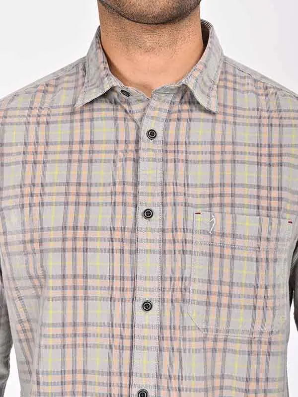 Men Checked Full Sleeve Cotton Shirt