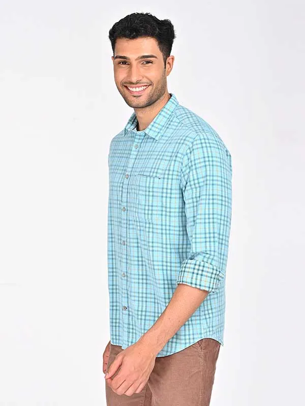 Men Checked Full Sleeve Cotton Shirt