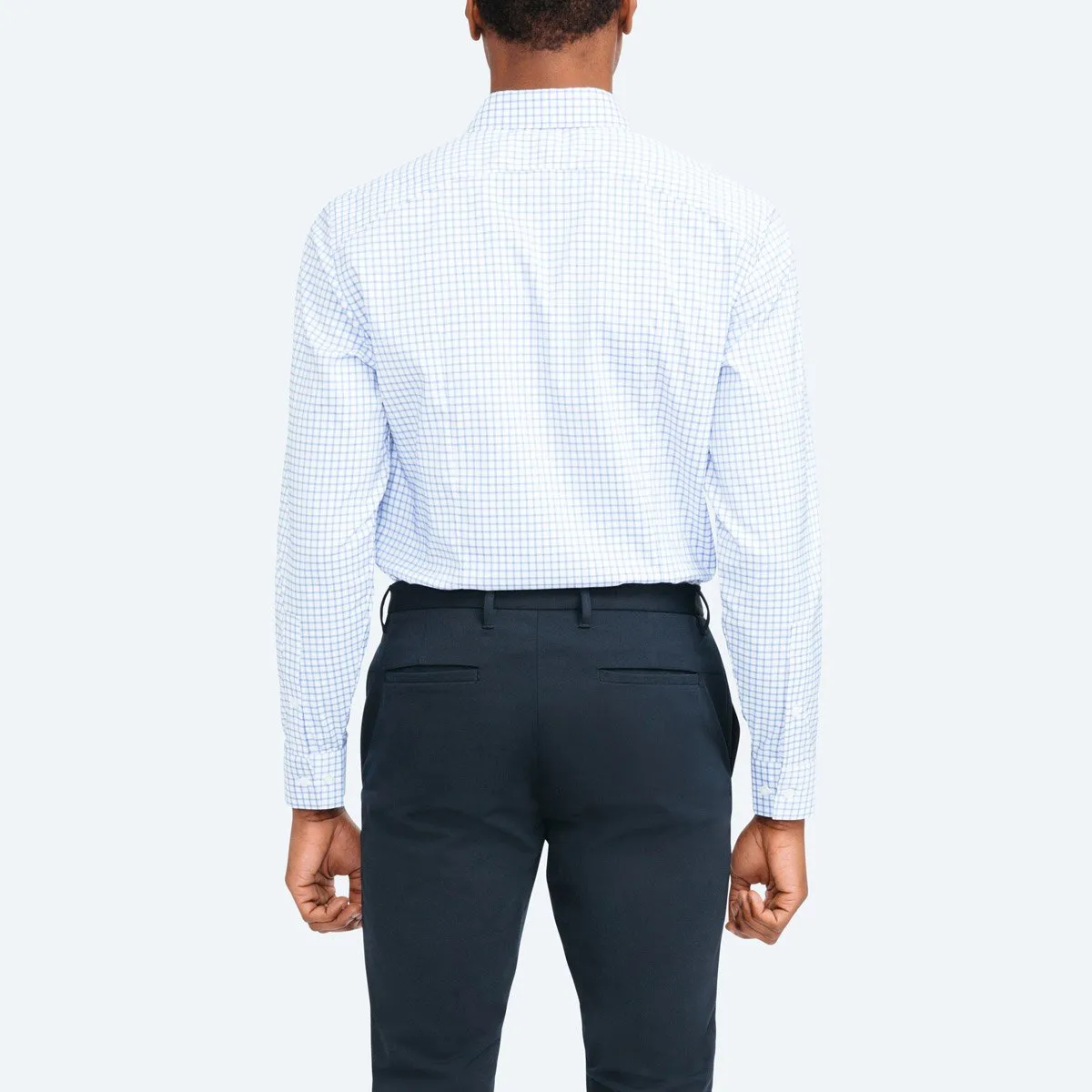 Men's Aero Dress Shirt - Blue Grid