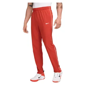 Mens Dri-Fit Advantage Tennis Pants Dragon Red and White