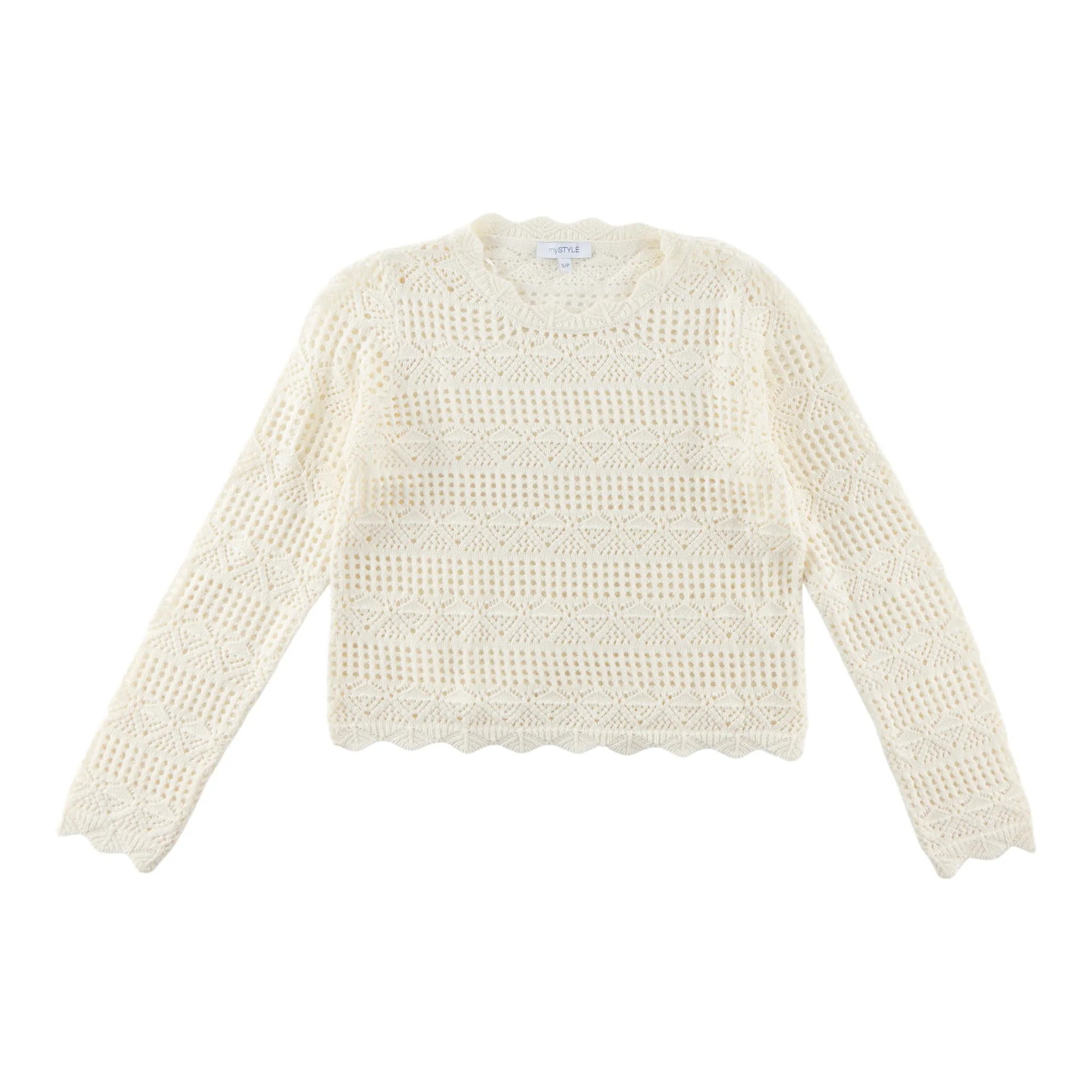 mySTYLE Women's Crochet Sweater