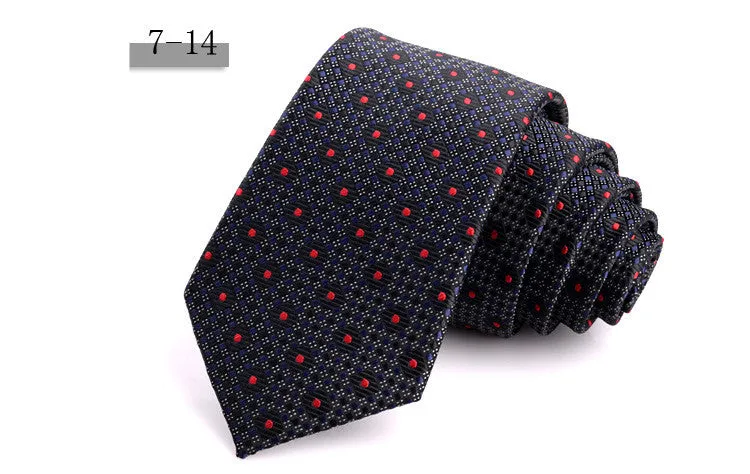 New Men's 7cm Striped Business Formal Tie