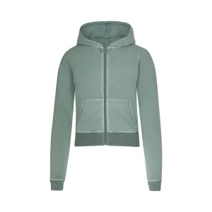 OUTDOOR BASICS ZIP UP HOODIE | BLUE CHALK