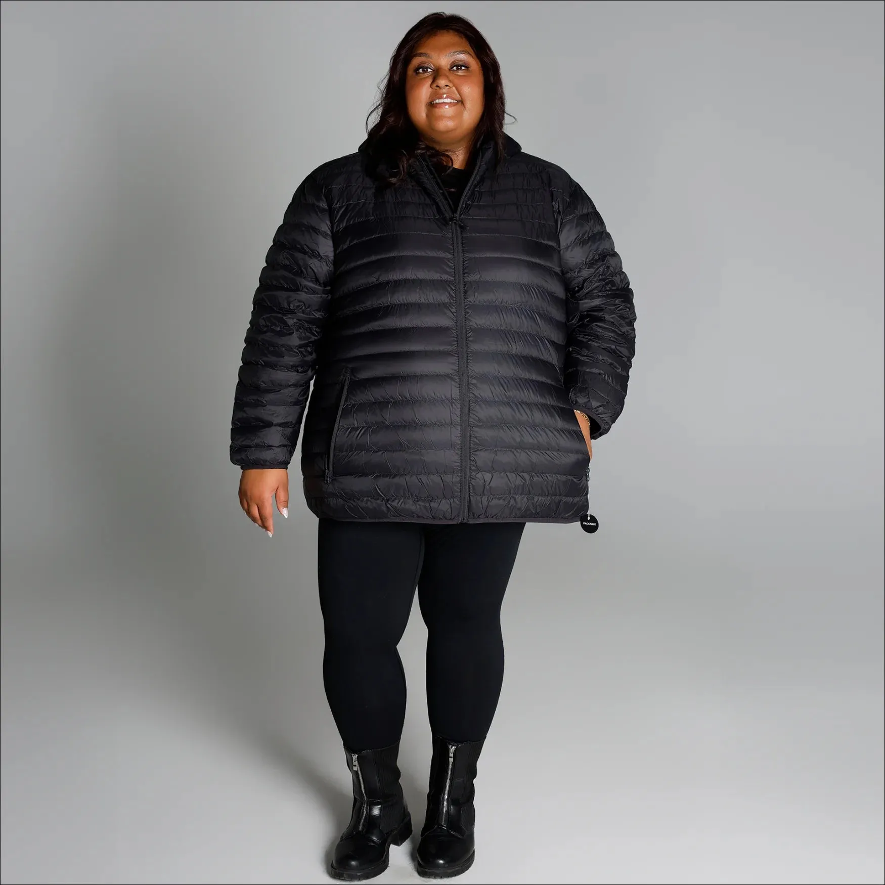 Snow Country Outerwear Women’s 1X-6X Plus Extended Size Packable Down Jacket Hooded Coat