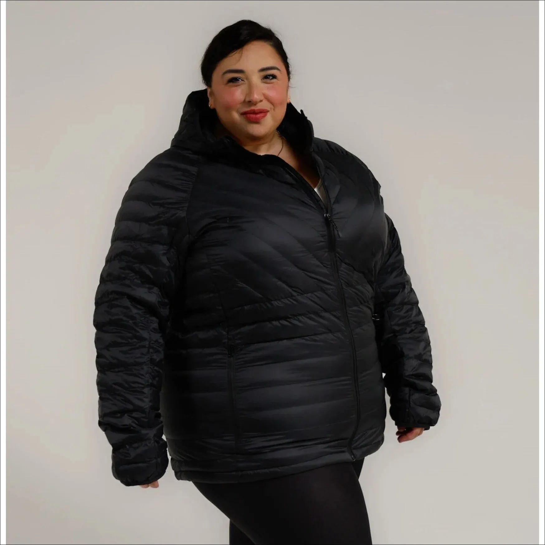 Snow Country Outerwear Women’s 1X-6X Plus Extended Size Packable Down Jacket Hooded Coat