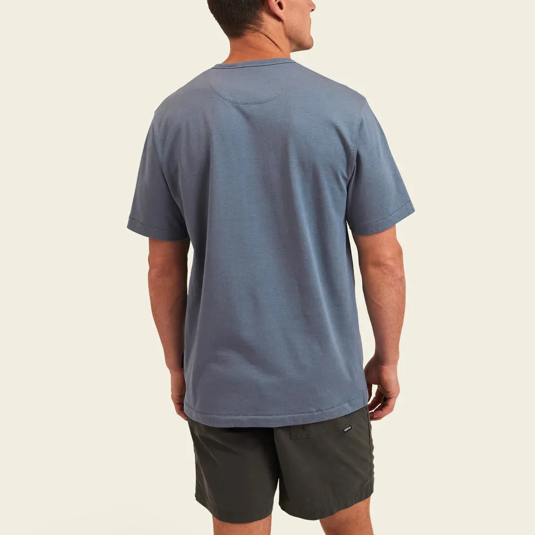 Spectrum Pocket Tee: Mirage Blue