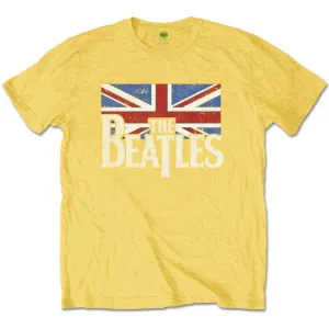 The Beatles Kids T-Shirt - Union Jack - Yellow T-Shirt