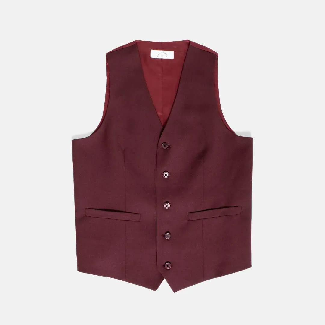 The Georgie Burgundy Vest