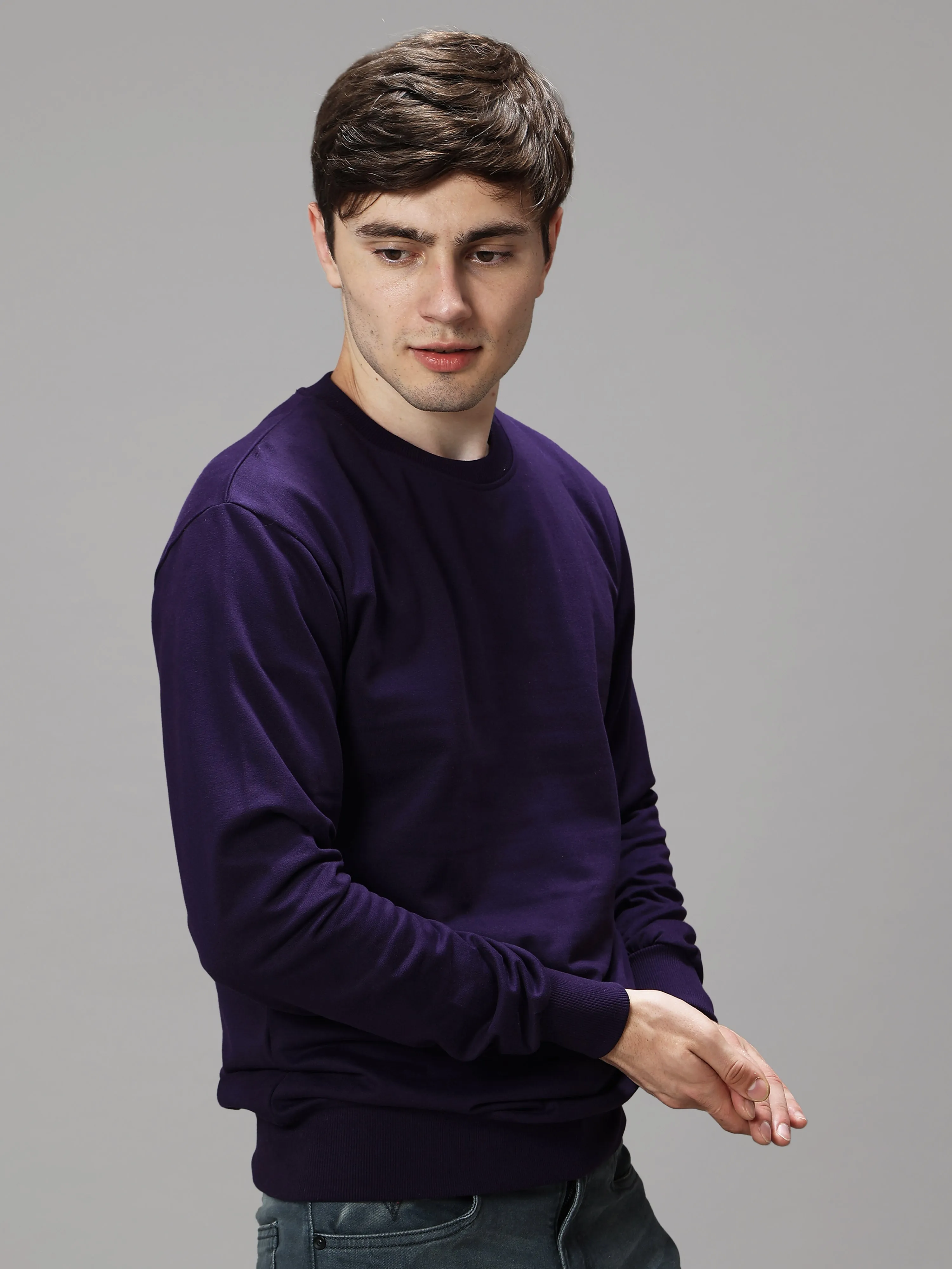 The Greenage Purple Sweat Shirt