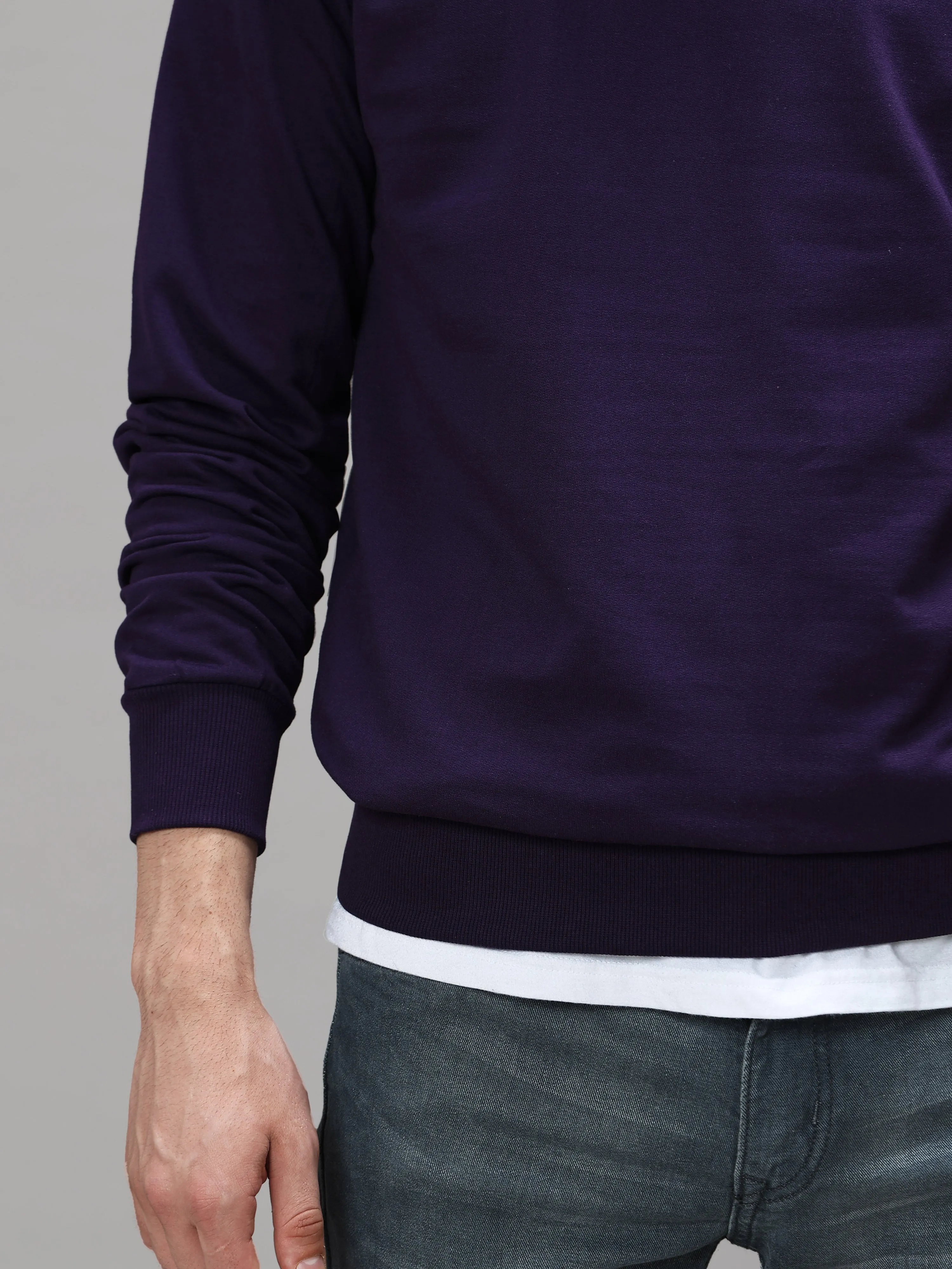 The Greenage Purple Sweat Shirt