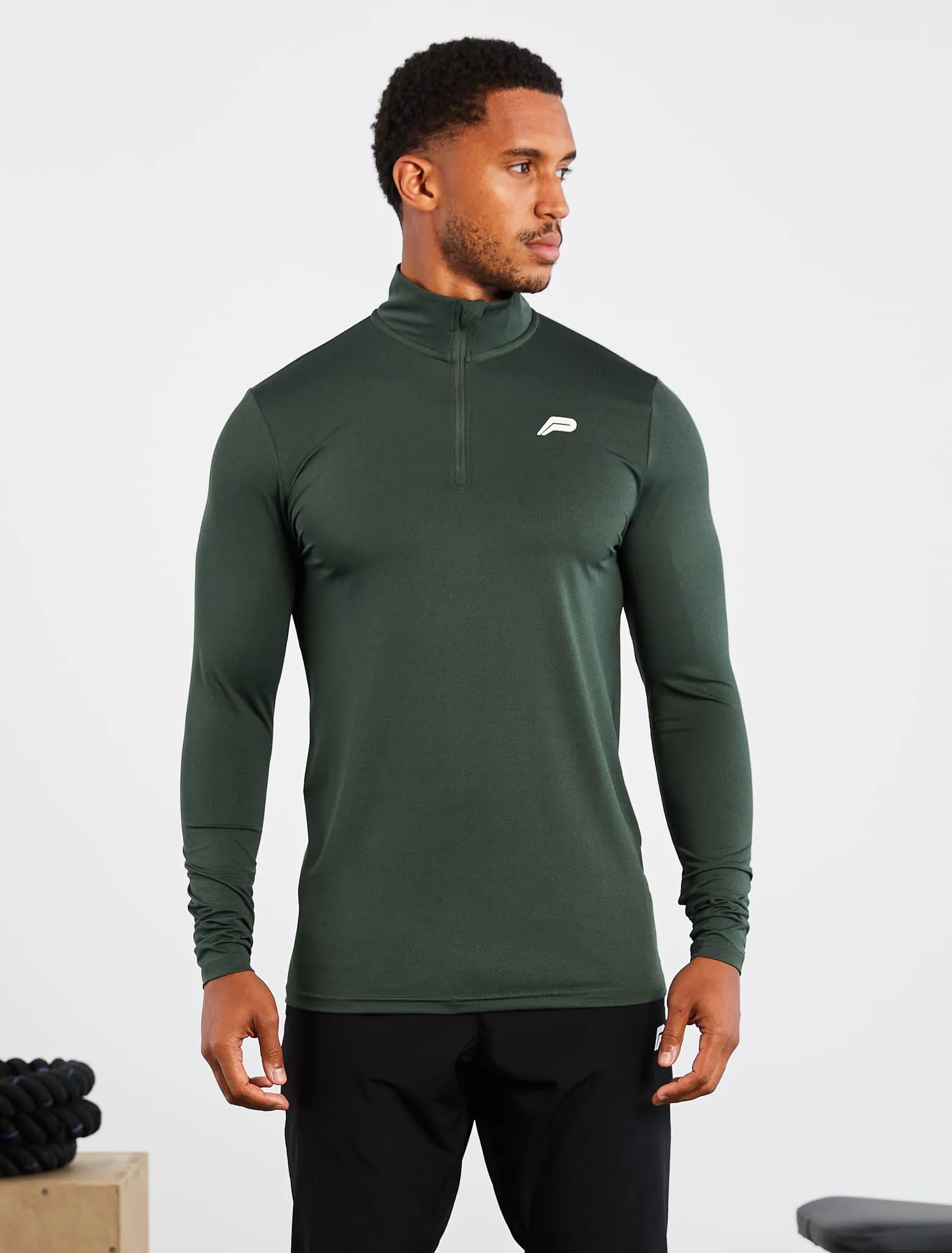 Training 1/4 Zip - Dark Green