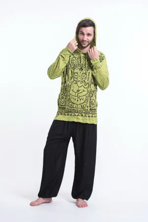 Unisex Shanti Ganesh Hoodie in Lime