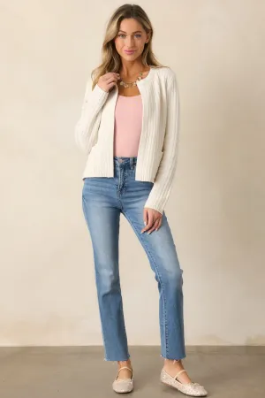 Which Chapter Ivory Knit Cardigan