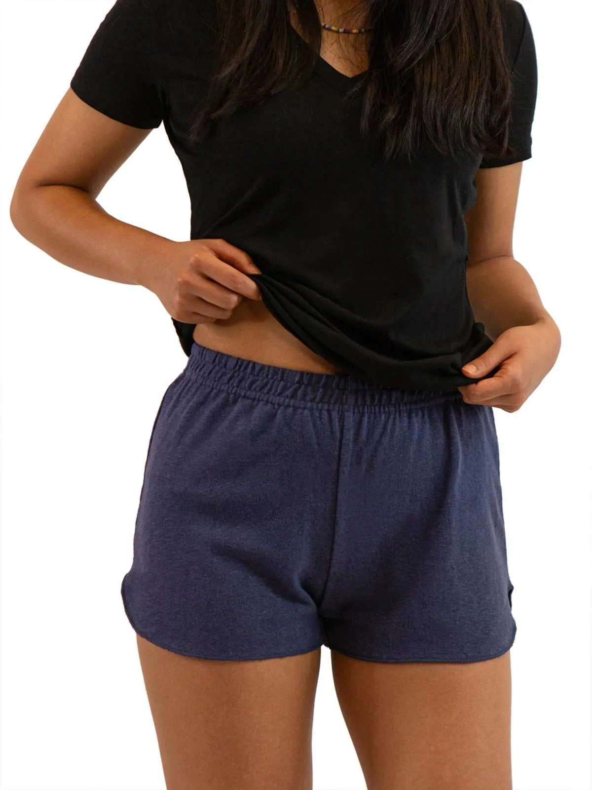 Womens Jersey Shorts - Hemp and Organic Cotton Casual Running Shorts